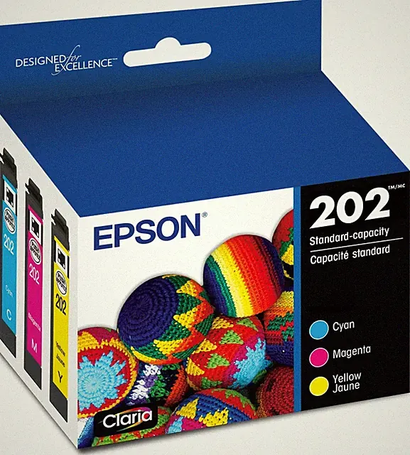 202 Claria Ink Standard Capacity Color Combo Pack (T202520-S) Works with Workfor