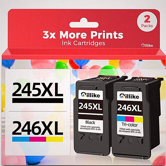 245XL 246XL Combo Pack Compatible Replacement for Canon Ink 245 and 246 PG 24...