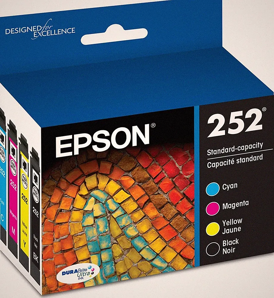 252 Durabrite Ultra Ink Standard Capacity Black & Color Cartridge Combo Pack (T2