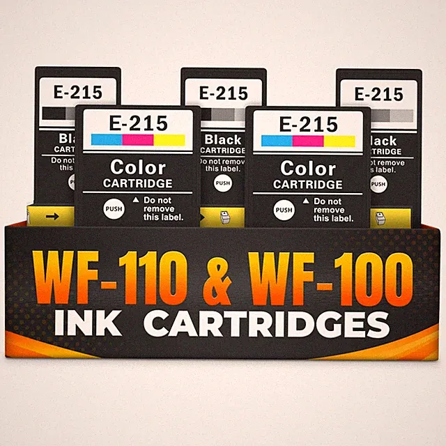 5-Pack Printer Ink Cartridges – 215 Ink Cartridges 3 Black and 2 Tri-Color |...