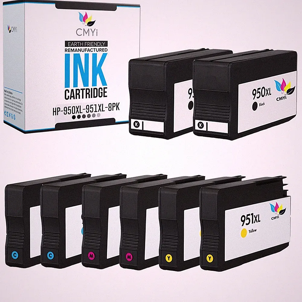 8PK CMYi Compatible 950XL 951XL Combo Pack Ink for HP OfficeJet 8616 8620 8625