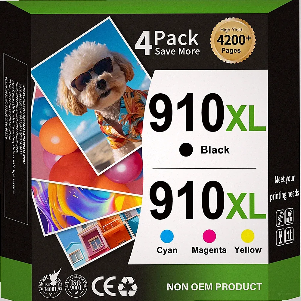 910XL Ink Cartridges Combo Pack for HP Printers 910XL, Black Color