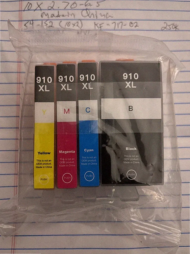 910XL Ink Cartridges Combo Pack Replacement for HP Ink 910 XL Black and Color...