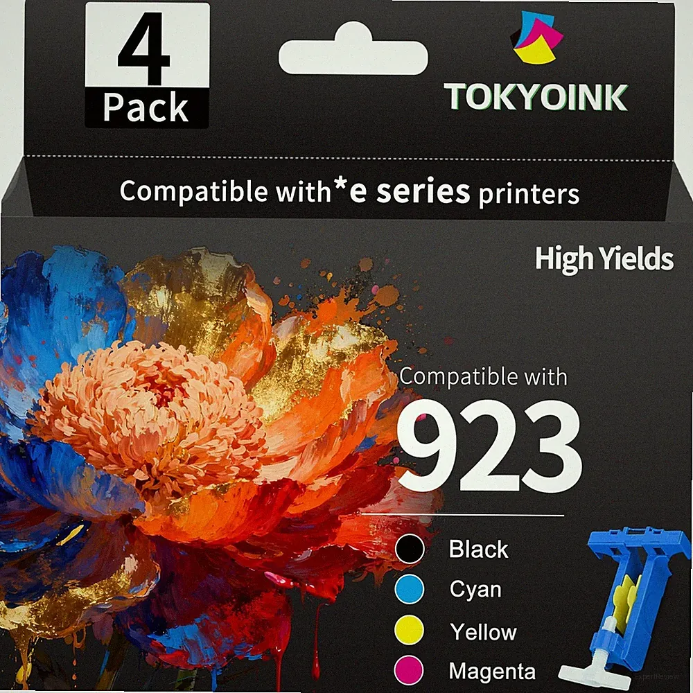 923 Ink Cartridges Combo Pack for HP Printers Replacement for HP 923 HP923 Ink 4