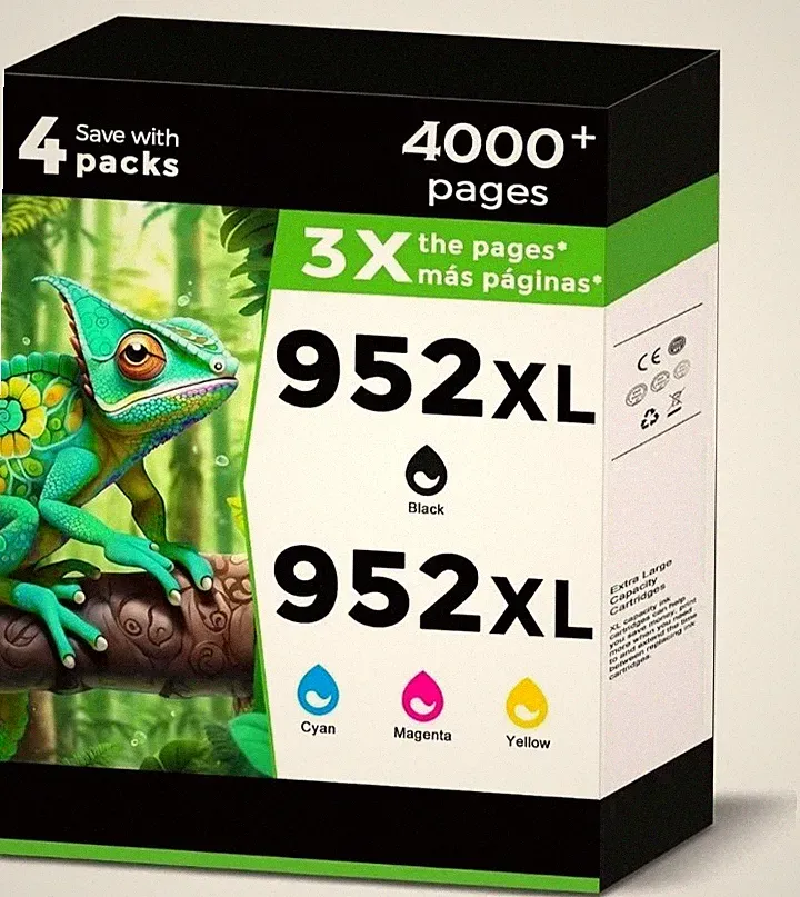 952XL Ink Cartridges Black Color Combo Pack Replacement for HP 952 XL for...