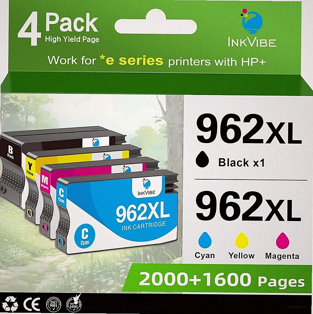 962XL Ink Cartridges Combo Pack for HP Printers Replacement for HP 962 T34-1