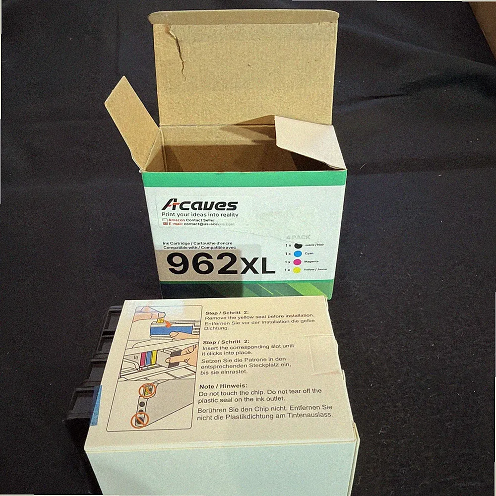 962XL Ink Cartridges Replacement for HP 962 XL Combo Pack - 3 Pack (BK/M/Y)