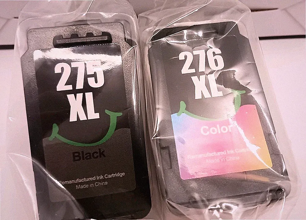 CANON PG-275XL BLACK & CL-276XL TRICOLOR REMNUFACTRED Combo 2Pack INK Cartridges