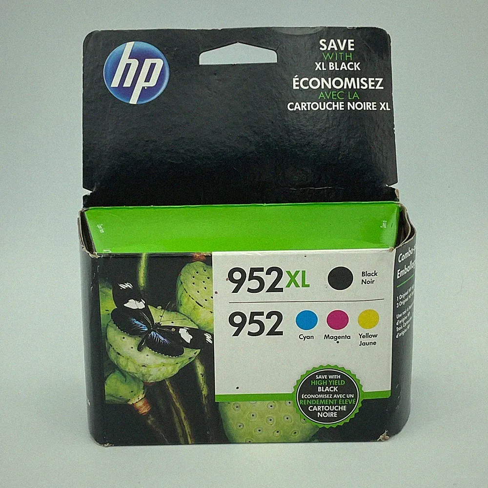 HP 952XL 952 Ink Cartridges Combo Pack Black Color OEM Expired Jan 2020 NEW