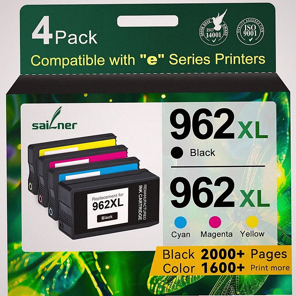 HP 962XL Combo Pack with 962 Original Printer Ink Cartridges for Office Jet