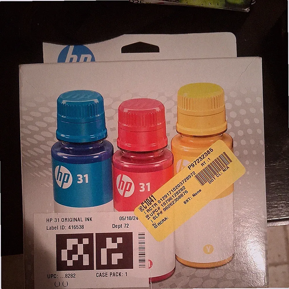 HP INK 31 Smart Tank Bottles CMY 3 Pack High Yield Printer Ink Combo 11/2025 New