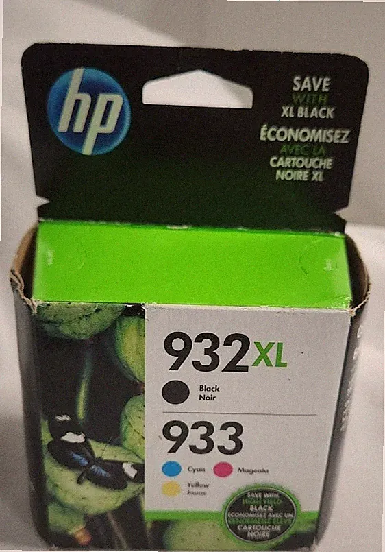 HP PRINTER INK Combo pack 932XL BLACK HIGH YIELD & 933 COLOR INK Exp NOV 2018