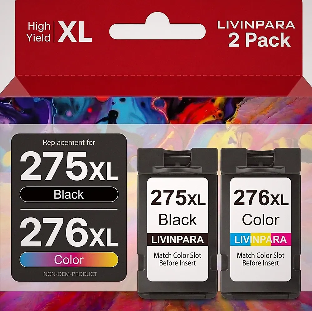 PG-275 XL CL-276 XL Ink Cartridges Combo Pack Compatible with Canon 275 276 XL f