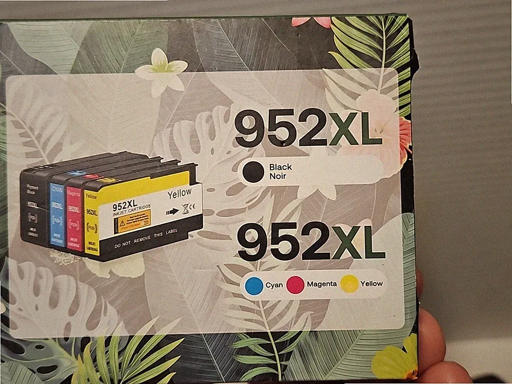 Printer Ink Cartridges Combo Pack 952XL Black + Three Colors NEW 2023